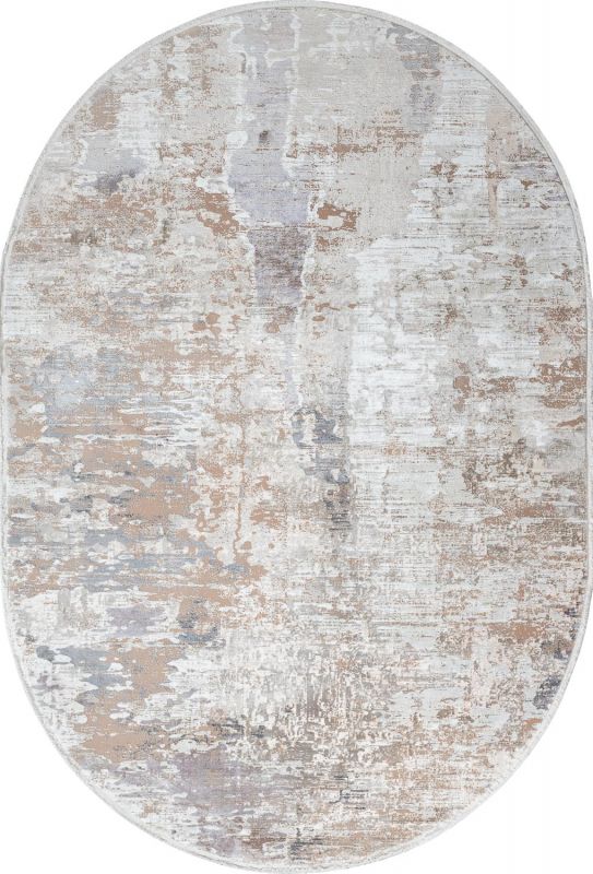 Турецкий ковер из эвкалиптового шёлка и акрила Carpet «SIRIUS» 1931-BGE(Oval) 160 x 230 см