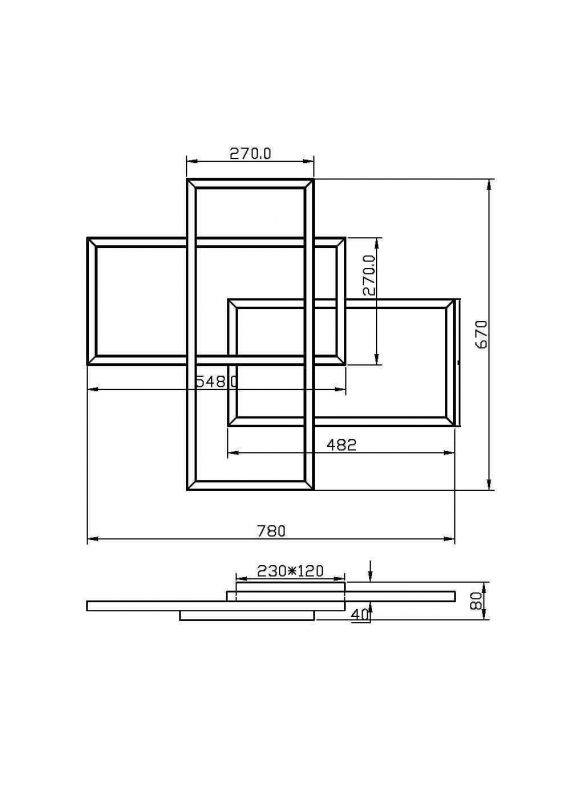 Потолочный светильник Maytoni Line MOD016CL-L80BK фото 4