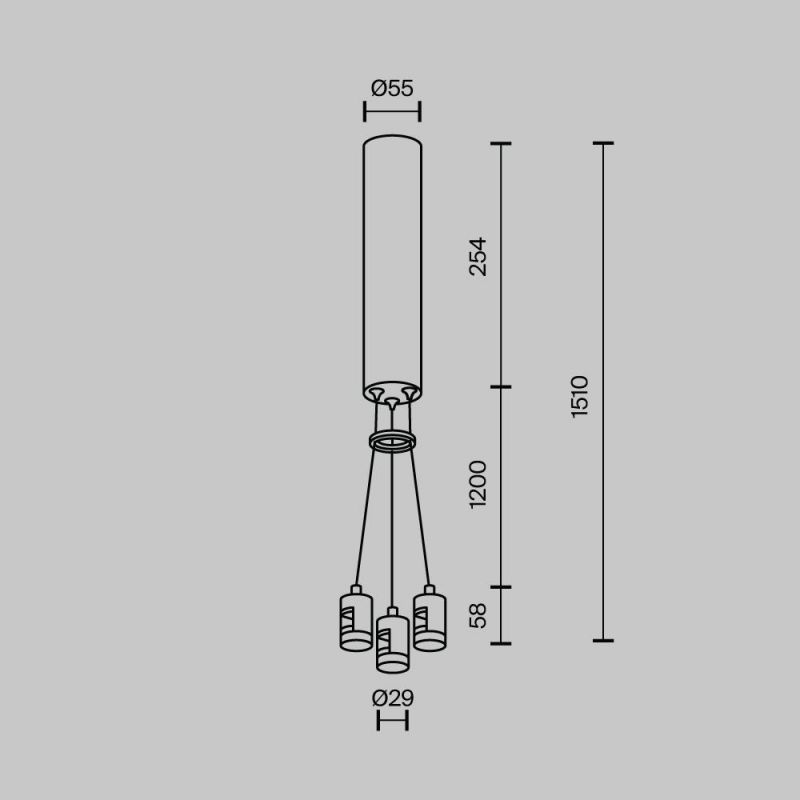 Подвесной набор с основанием под блок питания Maytoni Accessories for tracks Flarity TRA154SW-BB-R-B