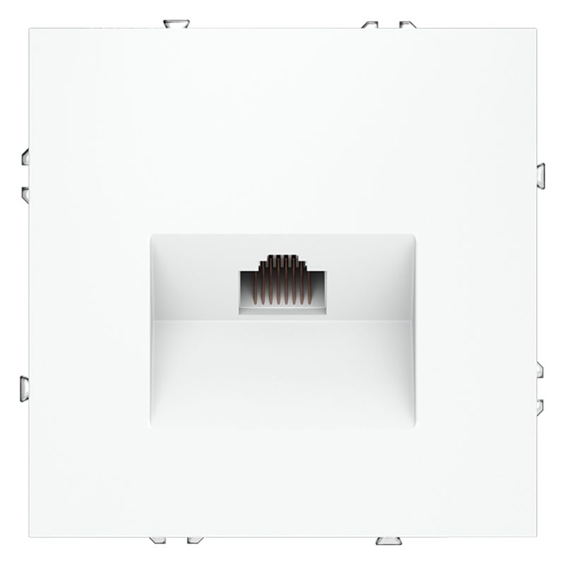 Розетка компьютерная встраиваемая VOLTUM S70 RJ45 кат.6, (белый матовый) VLS060102 фото 1