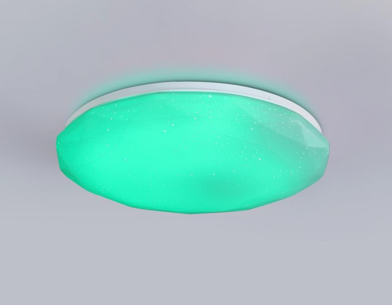 Светодиодный светильник RGB с пультом управления Ambrella FZ IP20 LED 3000-6500+RGB(теплый, белый, холодный) 46W FZ417 фото 9
