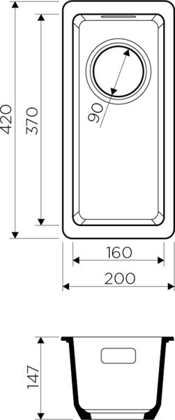 Кухонная мойка Omoikiri Kata 4993419 сахара