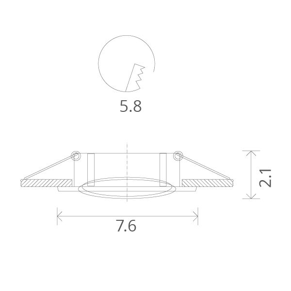 Встраиваемый светильник Arte Lamp basic A2103PL-1WH фото 4