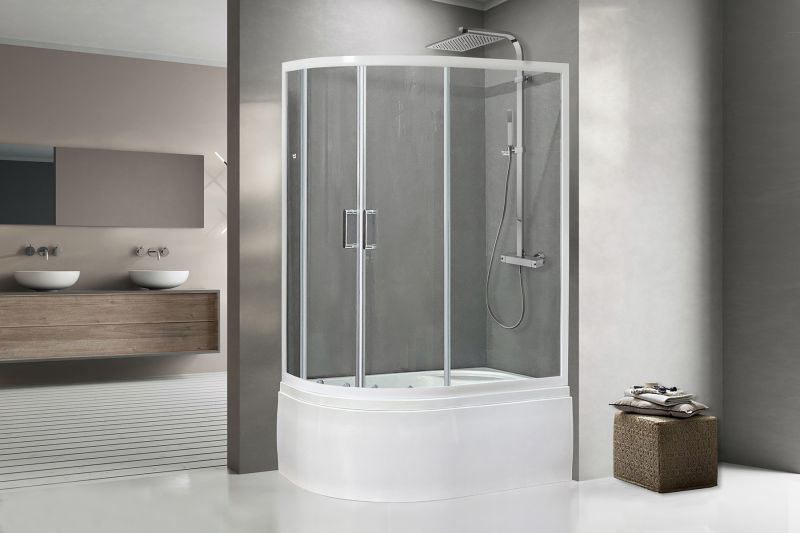 Душевой угол Royal Bath  BK RB8120BK-T-R