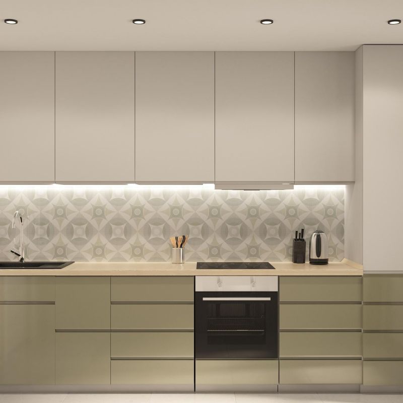 Встраиваемый светильник Denkirs IP 44, 50 Вт, GU10, черный, алюминий DK3012-BK фото 6