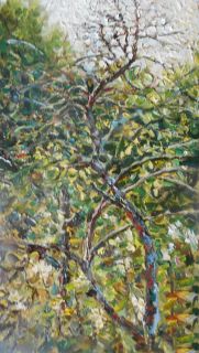 Картина "Вид из окна на сухое дерево" Ягужинская Анна