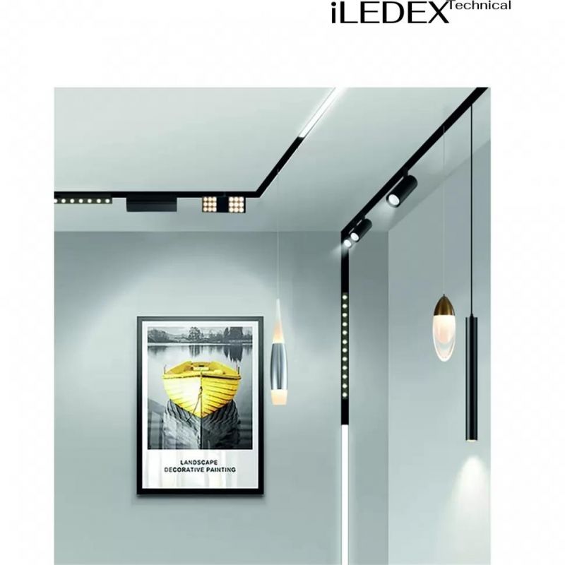 Магнитный трековый светильник iLEDEX TECHNICAL VISION 4822-001-L300-12W-110DG-3000K-BK фото 4