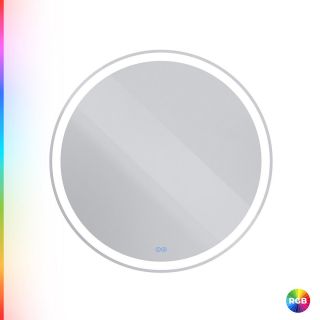 Зеркало для ванной CEZARES MULTICOLORE CZR-SPC-MC-800-RGB-TCH с RGB-подсветкой,сенсор, 80x80