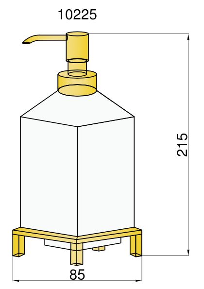 Диспенсер квадратный Boheme 10225 фото 2