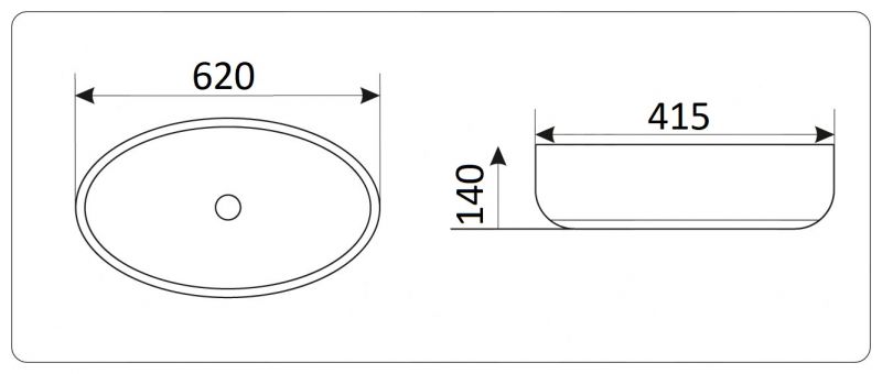 Раковина CeramaLux N 9433