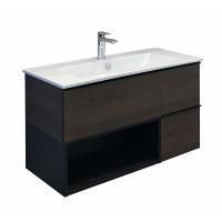 Тумба с раковиной Comforty Франкфурт 00004150657CF дуб шоколадный 91