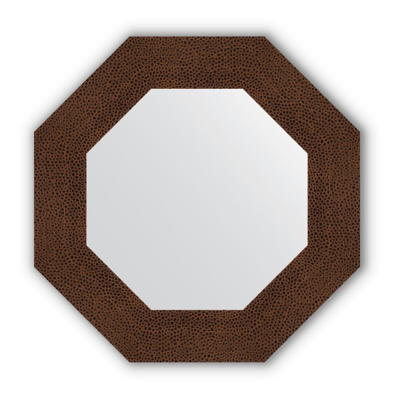 Зеркало в багетной раме Evoform Octagon BY 3805 бронзовая лава фото 1