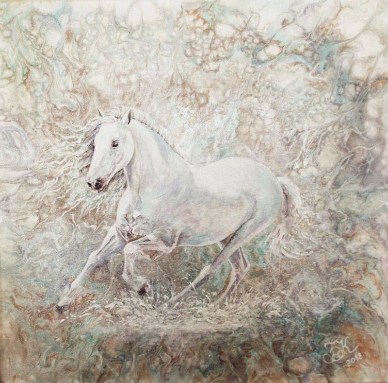 Картина "White Horse" Катерина Быстрова