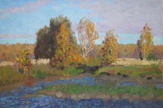 Картина "Осенний этюд" 45x30 Сергей Чертов