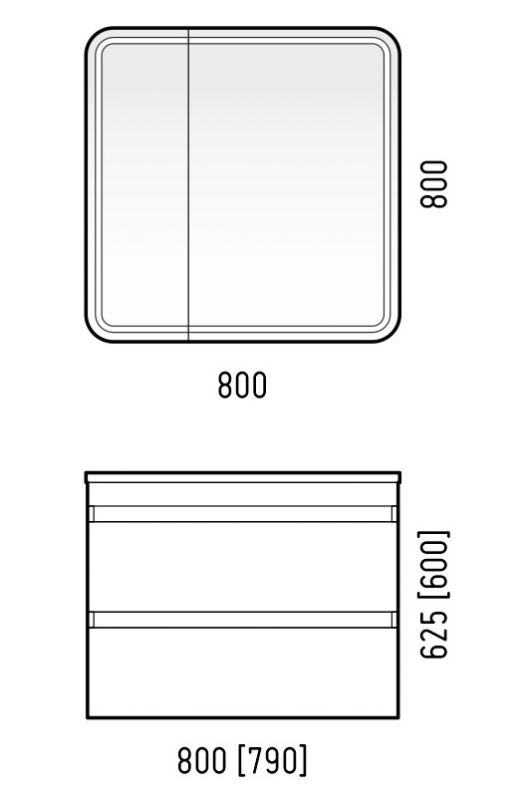 Тумба под раковину Corozo Алабама SD-00000569 80 см