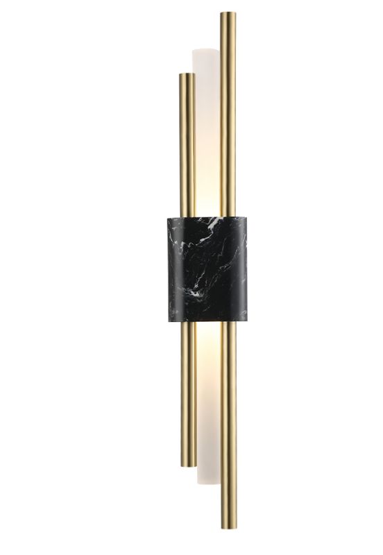 Бра Crystal Lux CARTA AP6W LED BLACK/BRASS фото 1