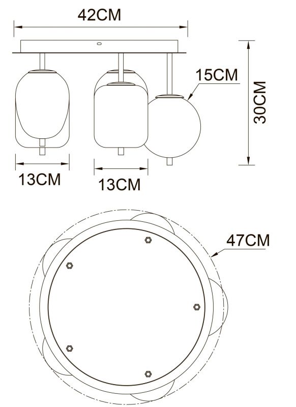 Потолочная люстра Arte Lamp FREDDIE A2231PL-5PB