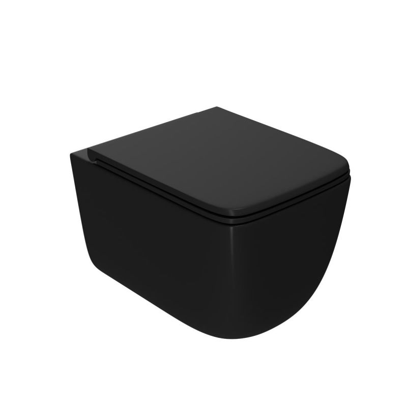 Унитаз Point Меркурий PN41831BM черный матовый, с микролифтом фото 1