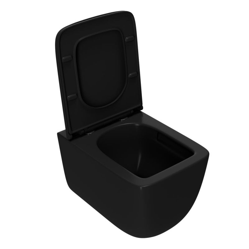 Унитаз Point Меркурий PN41831BM черный матовый, с микролифтом фото 3