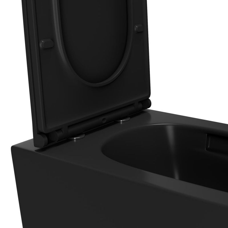 Унитаз Point Меркурий PN41831BM черный матовый, с микролифтом фото 7