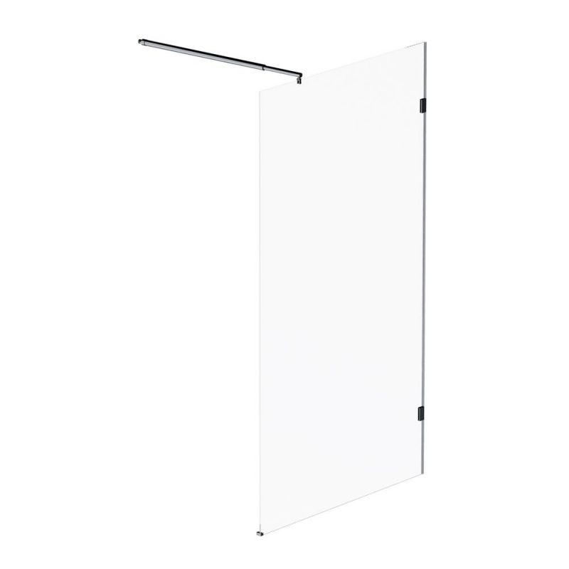 Душевая перегородка AMPM X-Joy W94WI-110-F1-BTE 110 см, профиль черный, стекло прозрачное фото 6