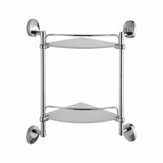 Полка стеклянная Haiba HB1607-2 хром