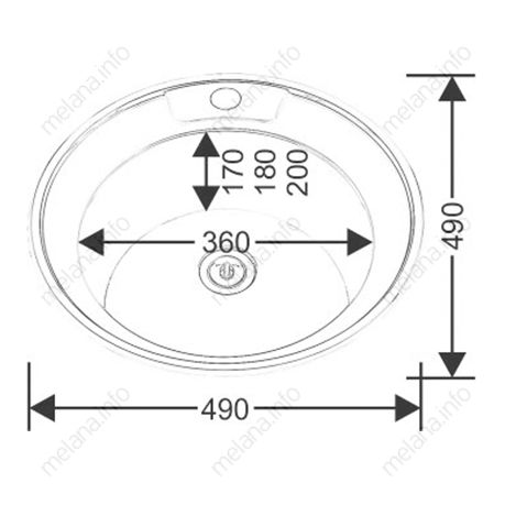 Мойка врезная с сифоном Melana 090D ta (*15)