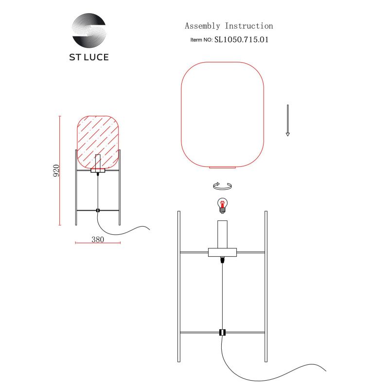 Торшер ST Luce BURASCA SL1050.715.01