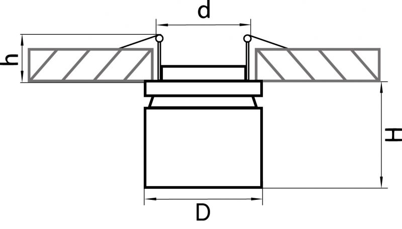 Светильник встраиваемый Forte inca 40W 213847