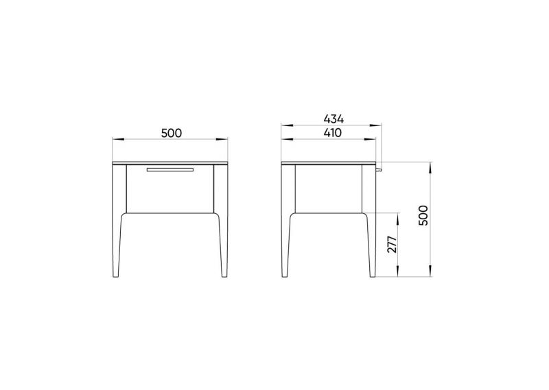 Тумба прикроватная Ellipsefurniture Type (натуральный дуб) TY010201290101 фото 7
