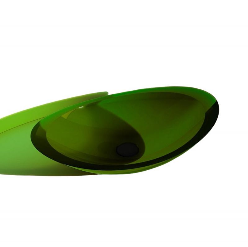 Раковина-чаша Abber Kristall AT2808Emerald зеленая, 60,5 см