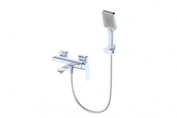 Смеситель для ванны WONZON & WOGHAND WW-88639011-CR с душевым гарнитуром, Хром фото 1