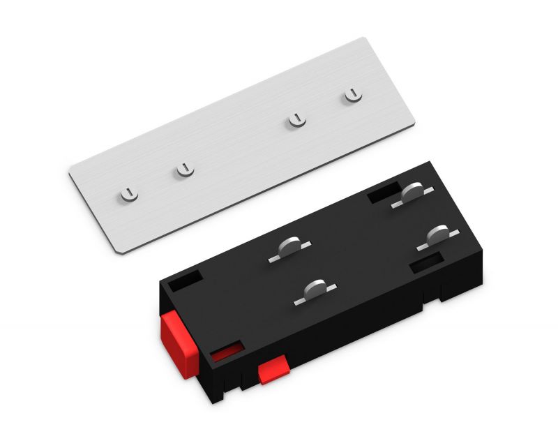 Коннектор питания прямой с соединителем для шинопровода Magnetic 220V Ambrella GL1106 фото 1