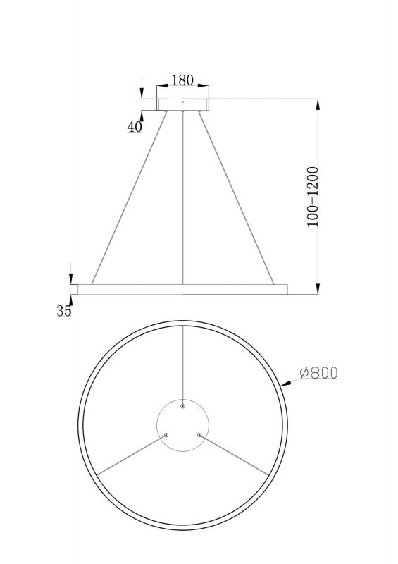 Подвесной светильник Maytoni Rim MOD058PL-L42W4K