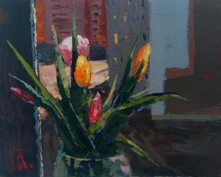 Картина "Тюльпаны" 40x30 Головченко Алексей