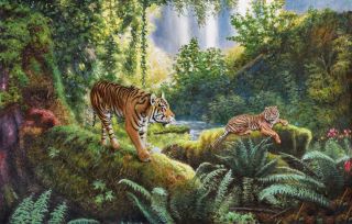 Картина "Тигриный рай" Игорь Разживин