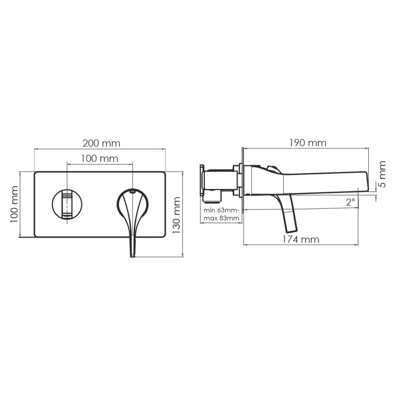 Смеситель для раковины WasserKraft Sauer 7130 золото фото 3