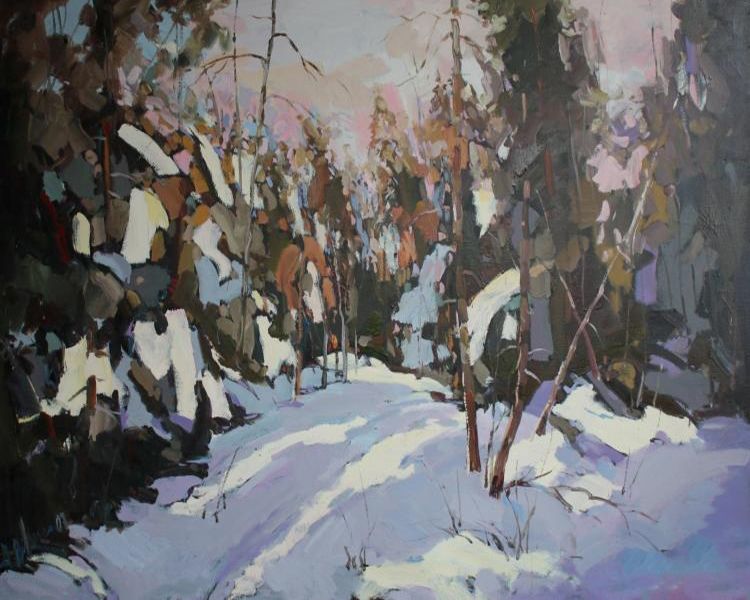 Картина "Зимний лес" Отрошко Александр