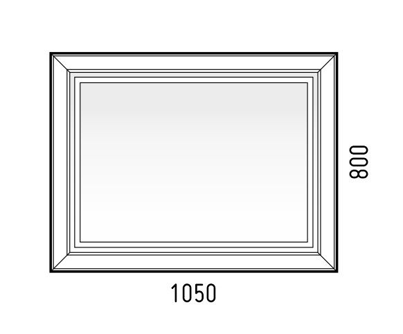 Зеркало Corozo Классика SD-00000862 105х80 см с подсветкой