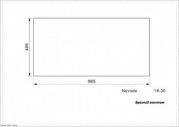 Кухонная мойка Reginox Nevada L 18x30 Right brushed 43033 фото 3