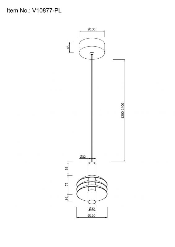 Светильник подвесной светодиодный Moderli V10877-PL Sylv