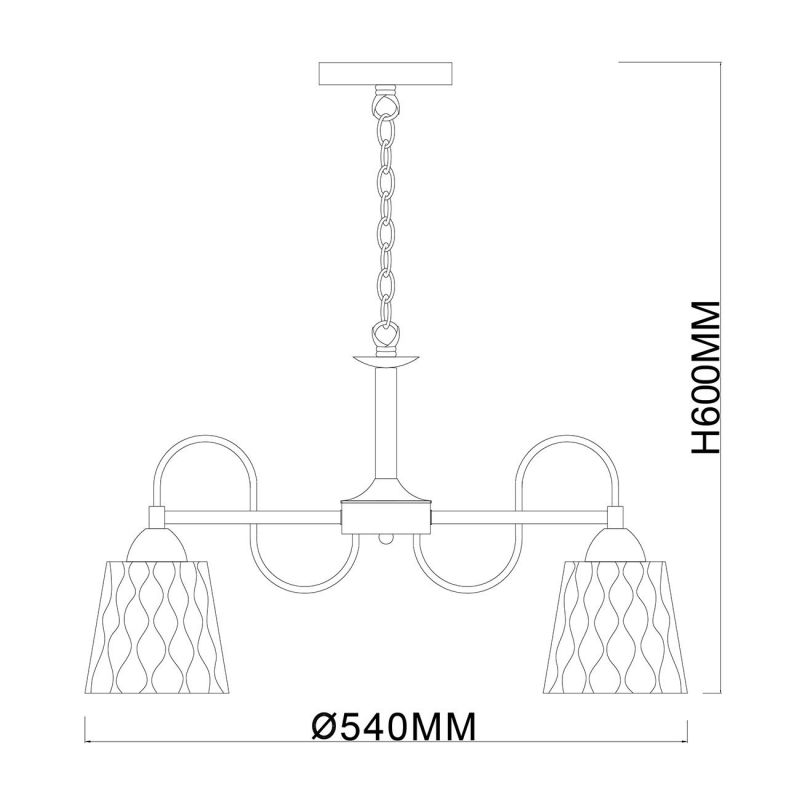 Подвесной светильник Escada 1125/5PL E27*40W Brass