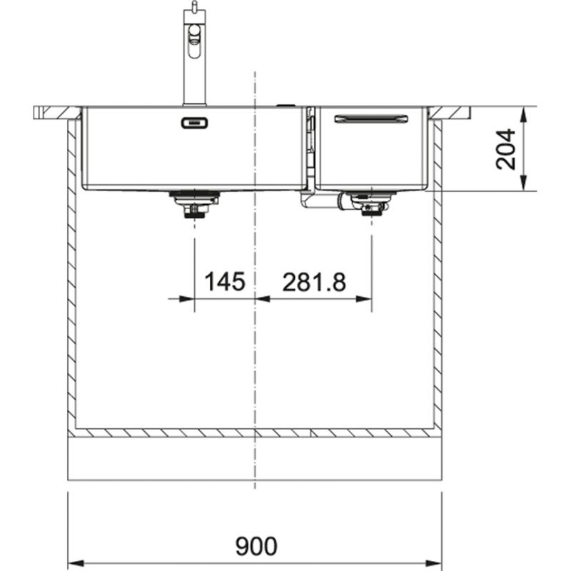 Мойка Franke Box Center 127.0538.260 L с аксессуарами