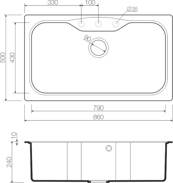 Кухонная мойка Omoikiri Maru 4993165 белая