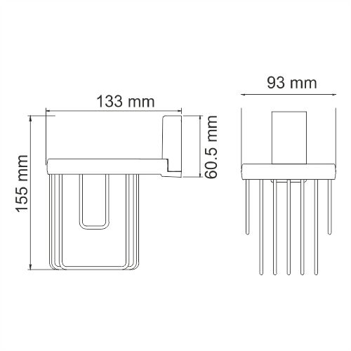 Держатель освежителя WasserKRAFT Abens K-3245