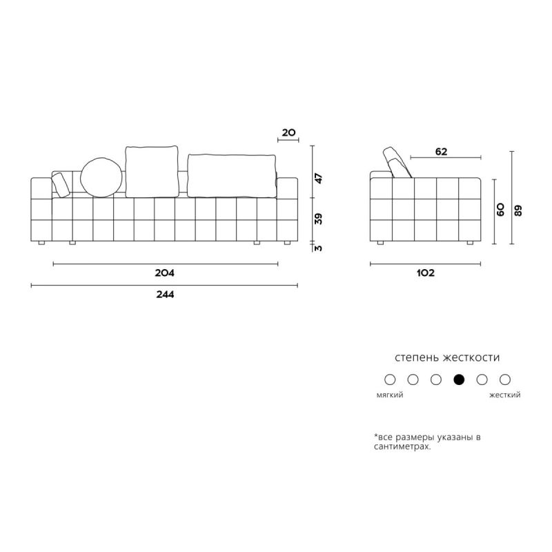 Диван KULT BLOK BD-2064085