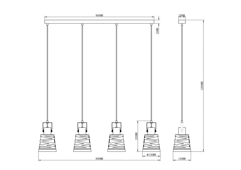 Люстра подвесная Moderli V3021-4P