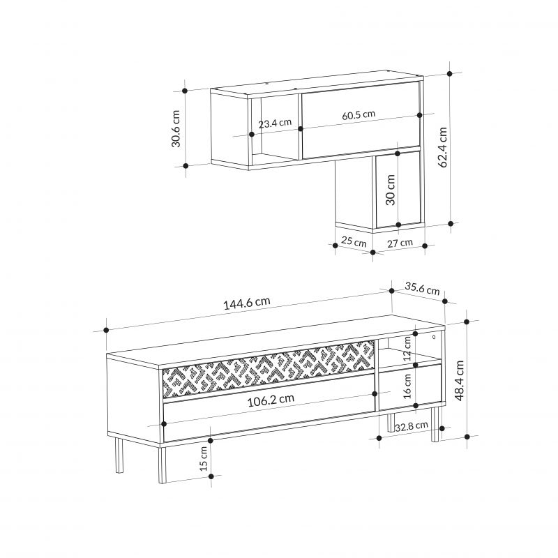 ТВ тумба HEATON Leve LEV00485