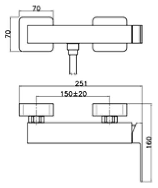 Смеситель для душа Webert Pegaso PE870102794, золото