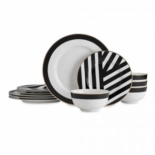Сервиз обеденный на 4 персоны, 12 предметов Kitchen Craft Mikasa Luxe Deco BD-3143544